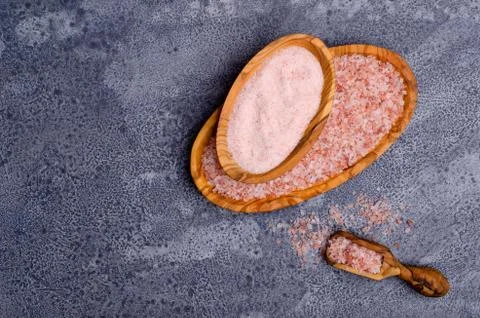 Pink Himalayan salt Stock Photos