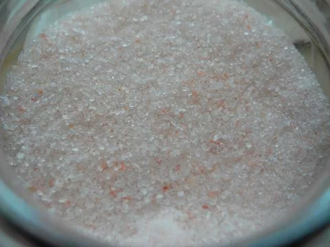 Pink himalayan salt Stock Photos