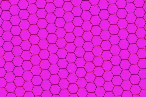 Pink honeycomb pattern with hexagon shapes on surface 스톡 일러스트