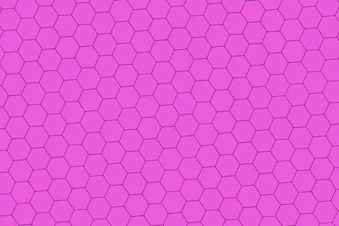 Pink honeycomb pattern with hexagon shapes on surface 스톡 일러스트