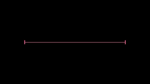 Pink horizontal line measuring length animation Stock Footage 276062927