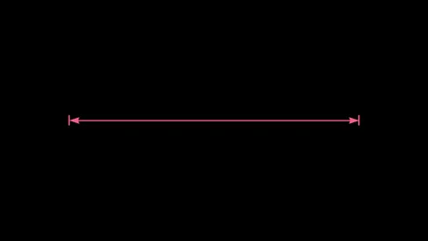 Pink horizontal line measuring length animation Stock Footage 276062954