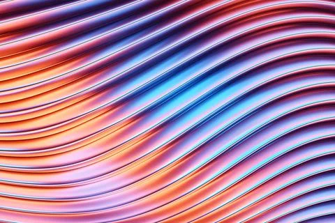 Pink  horizontal stripes, patterns. Modern striped backgrounds. Lines of vari Stock Illustration