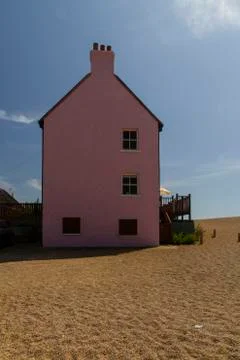 Pink house Stock Photos