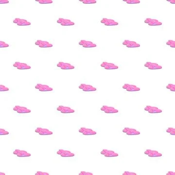 Pink house slippers seamless pattern for comfort Stock Illustration
