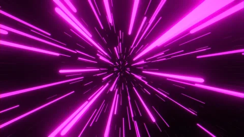 Pink Hyper Space Jump Background VJ Loop l 4K Stock Footage 301620818