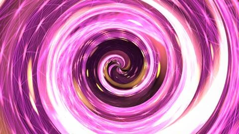 Pink hypnosis spiral. 3D rendering Stock Illustration