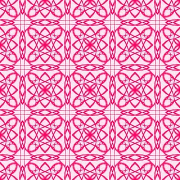 Pink Ikat Geometric Seamless Pattern Stock Illustration