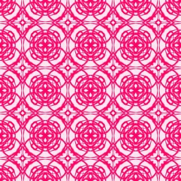 Pink Ikat Geometric Seamless Pattern Stock-Illustration
