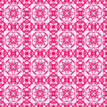 Pink Ikat Geometric Seamless Pattern Stock Illustration
