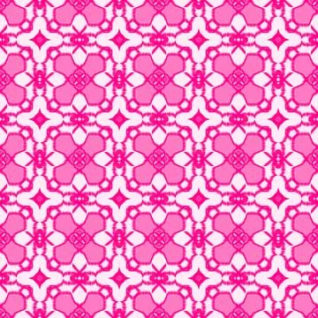 Pink Ikat Seamless Pattern Stock-Illustration