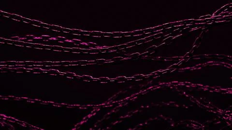 Pink Illuminated Chains Stock Photos