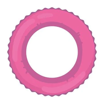 Pink inflatable float Stock Illustration