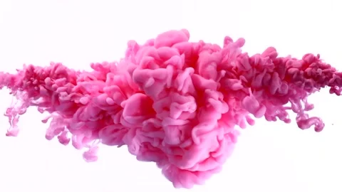 Pink Ink Effect - Animation 4K Video Stock Footage 191943094