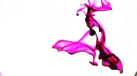 Pink ink in water 스톡 동영상 7093326