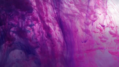 Pink ink in water Stock Footage 85160866