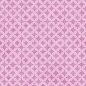 Pink Interconnected Circles Tiles Pattern Repeat Background Stockillustratie