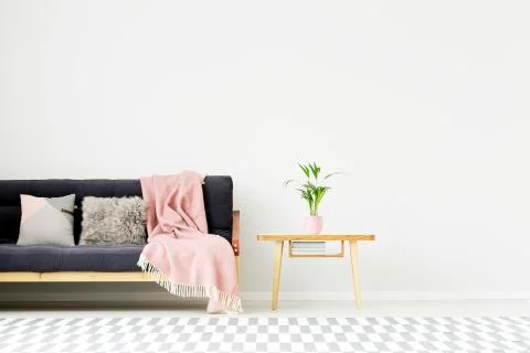Pink interior with copy space Stock-Fotos