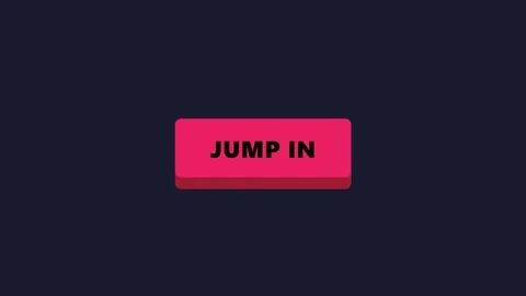 Pink Jump In Button on Screen. Stock Footage 334659148