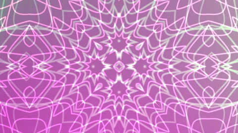 Pink kaleidoscope overlay pattern suitable for backgrounds Stock Footage 327358613