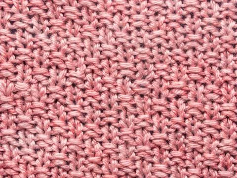 Pink knit background Stock Photos