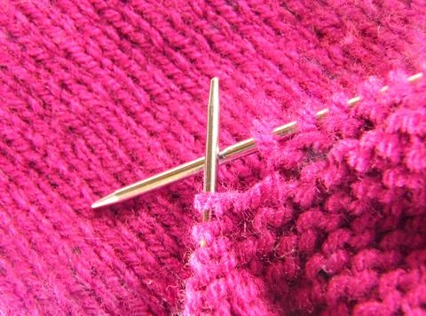 Pink Knitting Stock Photos