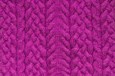 Pink knitting texture Stock Photos