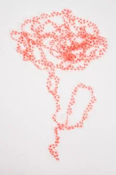 Pink Lace with Flower Pattern Stock Photos