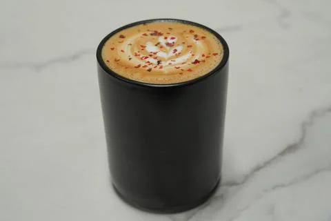 Pink latte Stock Photos