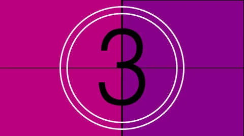 Pink leader count down HD  Video stock 35174547