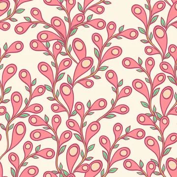 Pink leaves Stock Illustration
