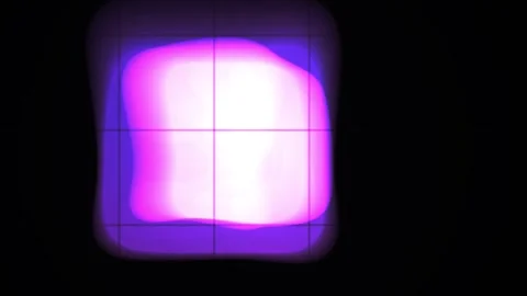 Pink Light Abstract Shape Morphing on Black Grid Background for Technology .. Stock Footage 343748988