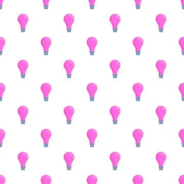 Pink light bulb seamless pattern repeating graphic vector 스톡 일러스트