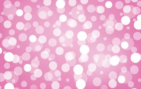 Pink Light Circle Dots Bokeh Effect Dynamic Background Stock Illustration