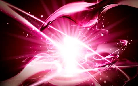 Pink light energy orb Illustrazione stock