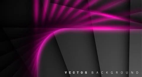 Pink light line shadow dark grey luxury background Stock Illustration