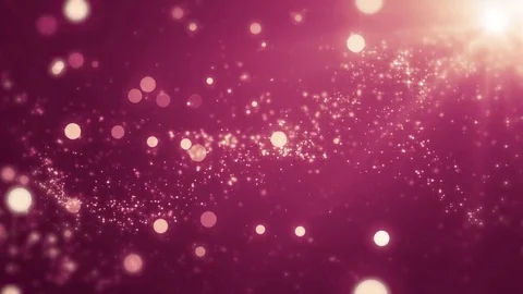 Pink light shine particles bokeh, holiday concept. Christmas animated golden  Stock-Footage 82447367