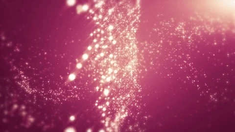 Pink light shine particles bokeh, holiday concept. Christmas animated golden  Stock-Footage 82447820