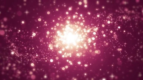 Pink light shine particles bokeh, holiday concept. Christmas animated golden  Video stock 82451389