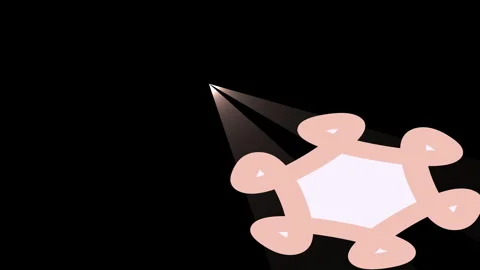 Pink light with a special shape in the background 動画素材 314194934