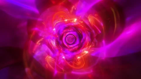 Pink Light Tunnel VJ Loop Stock Footage 329982067