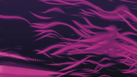 Pink lights wavy motion background loop  Stock Footage 238833088