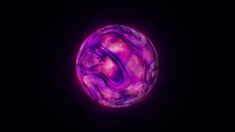 Pink lilac energy sphere Stock Footage 270493467