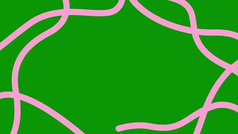 Pink line 5 green Stock Footage 304953980