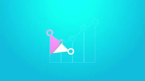 Pink line Graph, schedule, chart, diagra... | Stock Video | Pond5