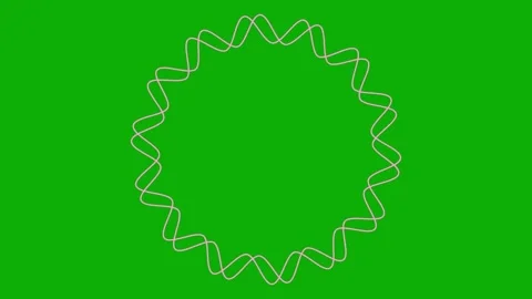 Pink linear circular framed green Stock Footage 292929724