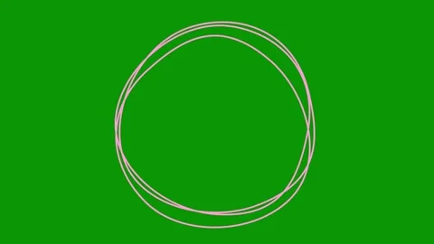 Pink lines circular frame 5 green Stock Footage 304491845