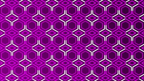 Pink lines moving over hexagonal pattern pink color background Stock Footage 271158233