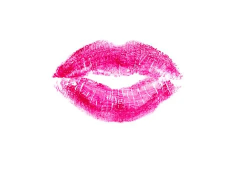 Pink lips Stock Photos
