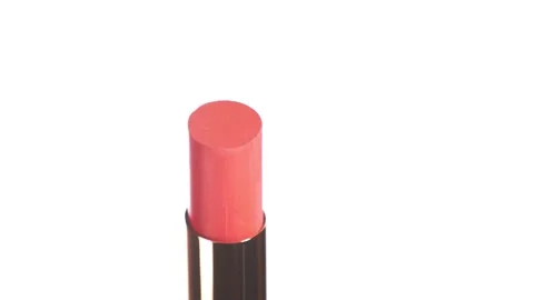 Pink lipstick close up Stock Footage 207733455